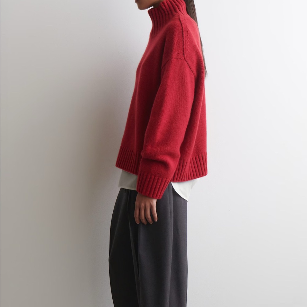 COS Red Turtleneck Sweater - Picture 3 of 10